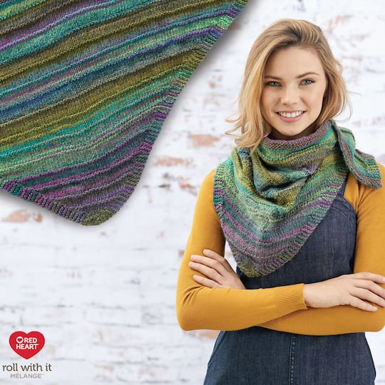 3 Pack Red Heart® Roll With It Melange™ Yarn